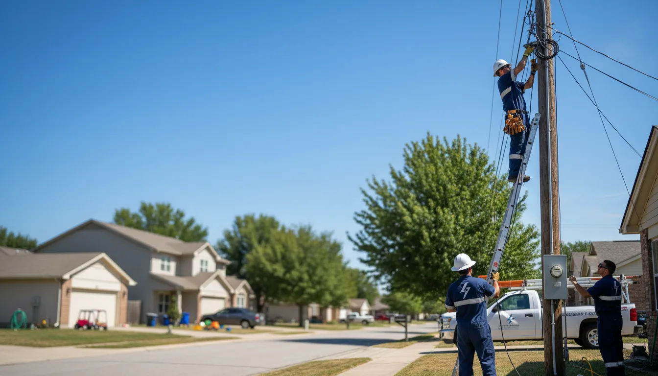 Residential electrician providing installation services in Babcock, WI